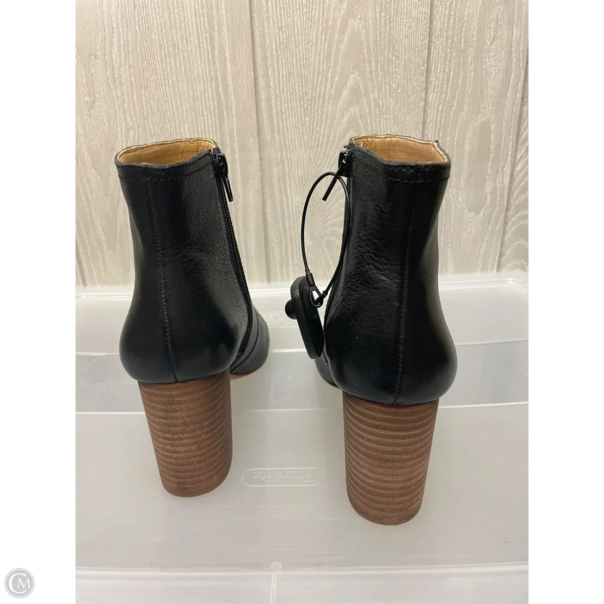 Boots Ankle Heels By Lucky Brand In Black, Size: 7.5