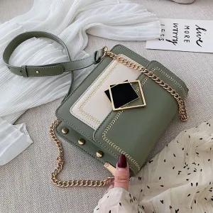 Chain Pu Leather Crossbody Bags For Women 2020 Small Shoulder Messenger Bag Special Lock Design Female Travel Handbags Fashion Nova Bags