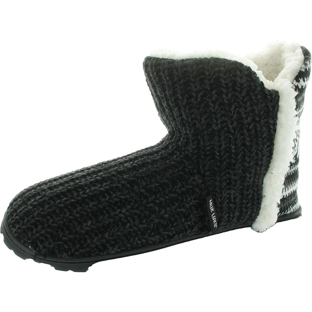 Cheyenne  Womens Knit Lined Bootie Slippers