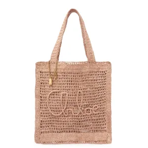 Chloé Bags Banana Raffia Tote, Beige