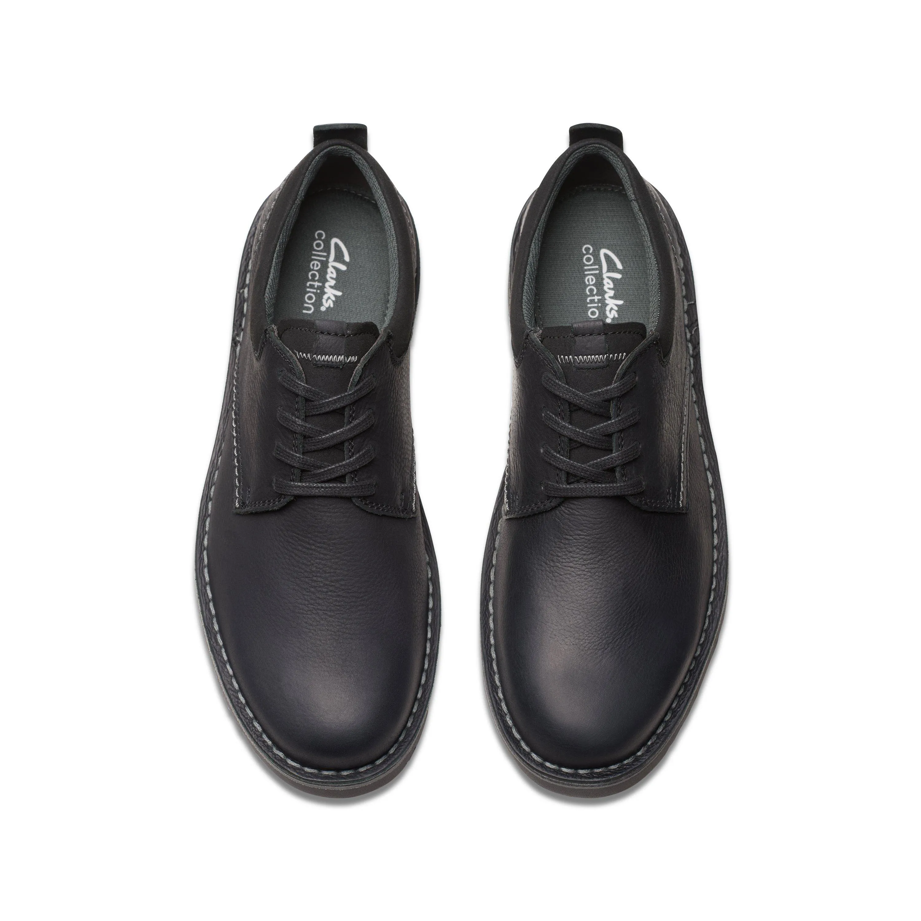 Clarks Eastridge Low in Black Leather