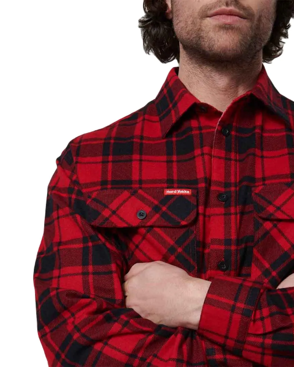 Clothing Hard-Yakka Hard Yakka Mens Lightweight Check Flannel Shirt