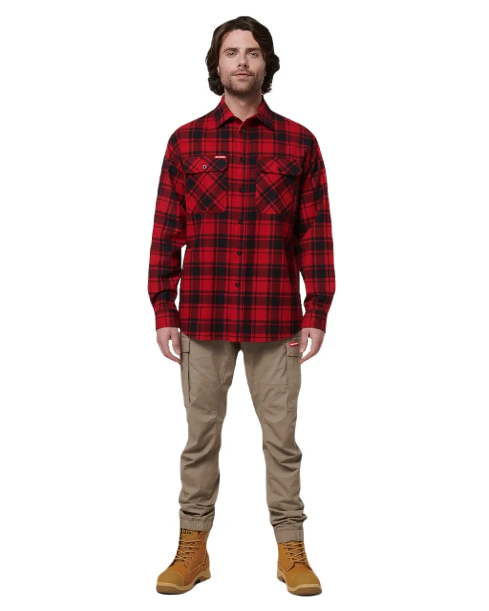 Clothing Hard-Yakka Hard Yakka Mens Lightweight Check Flannel Shirt