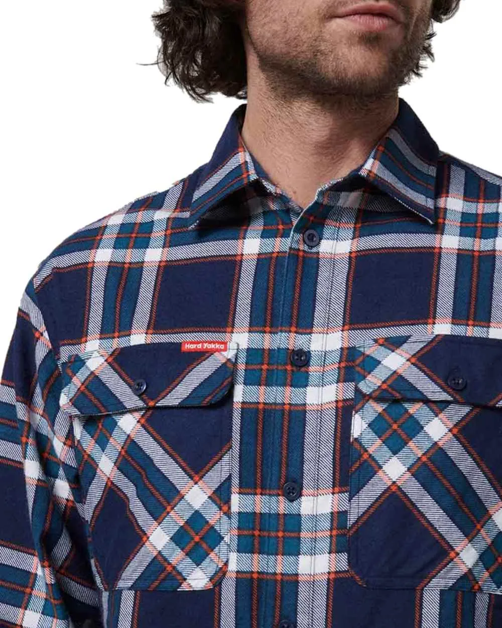 Clothing Hard-Yakka Hard Yakka Mens Lightweight Check Flannel Shirt