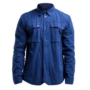 Clothing Left Hand Men Left Hand Twin Pocket Shirt Navy