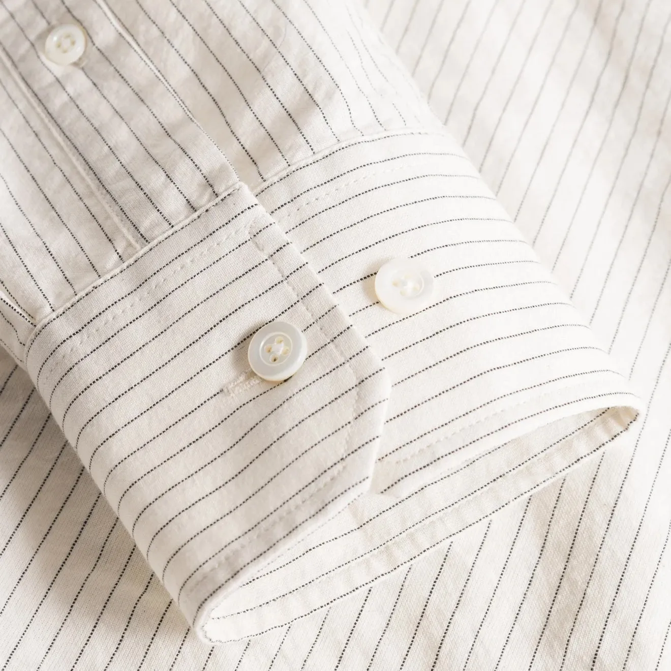 Clothing Norse Projects Men Norse Projects Mo Oversized Striped Shirt Ecru