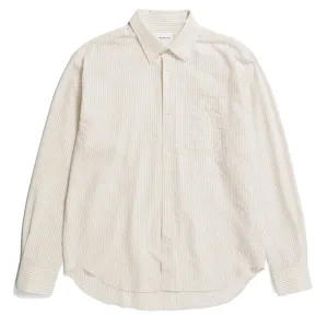 Clothing Norse Projects Men Norse Projects Mo Oversized Striped Shirt Ecru