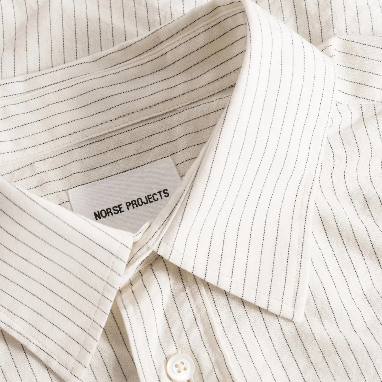 Clothing Norse Projects Men Norse Projects Mo Oversized Striped Shirt Ecru