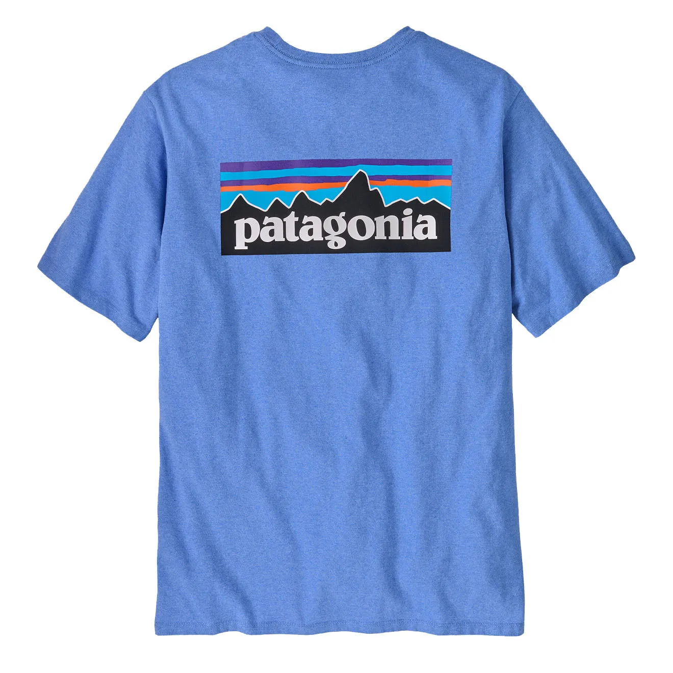 Clothing Patagoniat-shirts Men Patagonia P-6 Logo Responsibili-Tee Abundant Blue