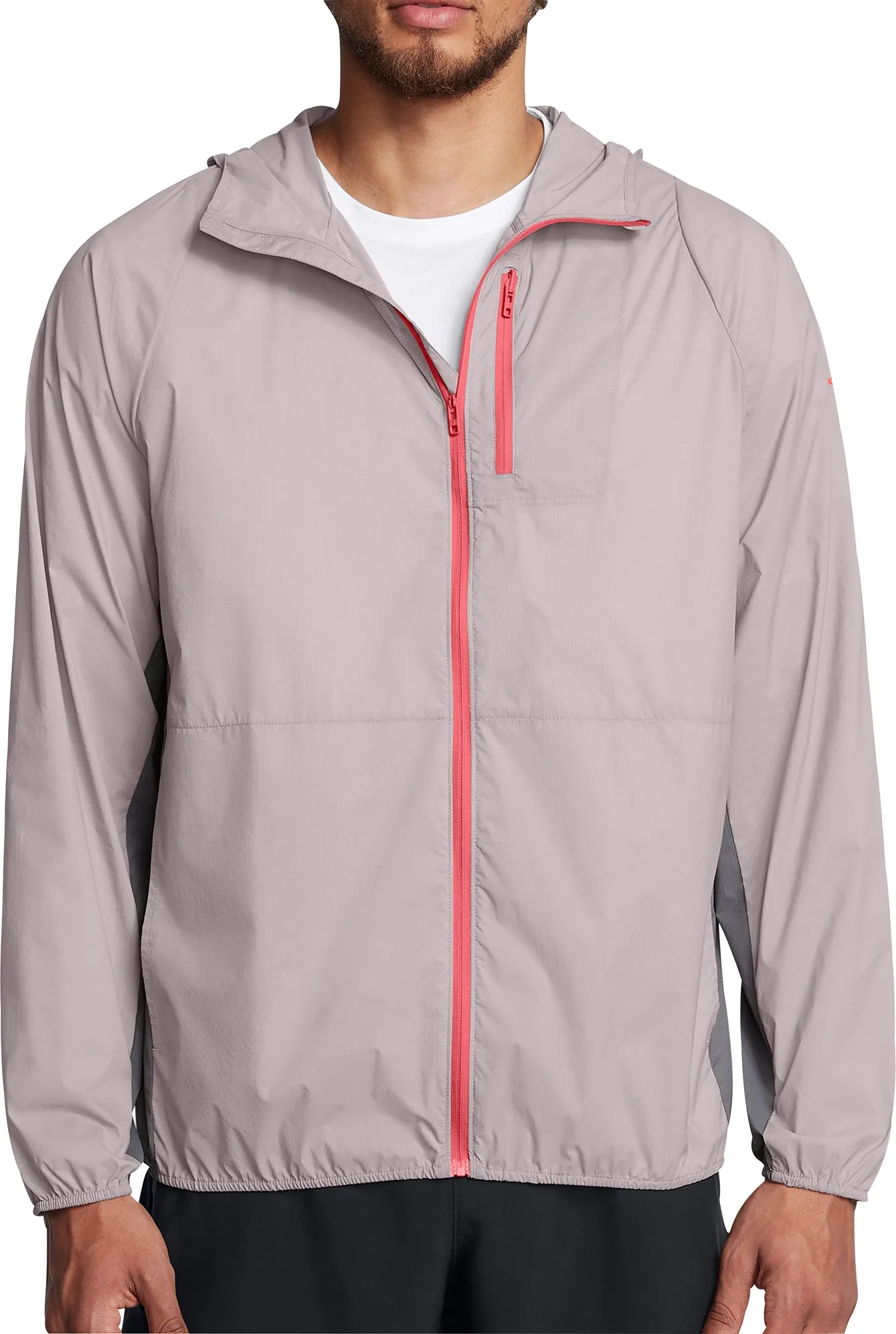 Clothing Under Armour  Men Under Armour Launch Lightweight Mens Running Jacket - Grey
