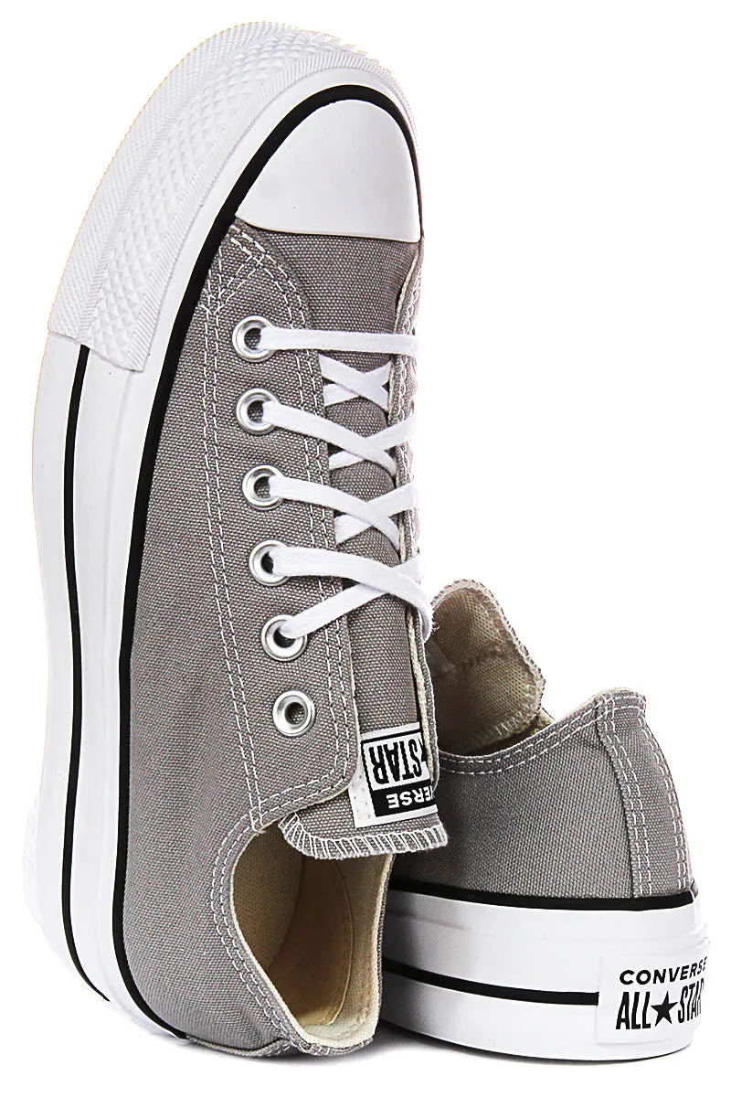 Converse All Star A07573C Platform In Grey For Women Shoes Converse