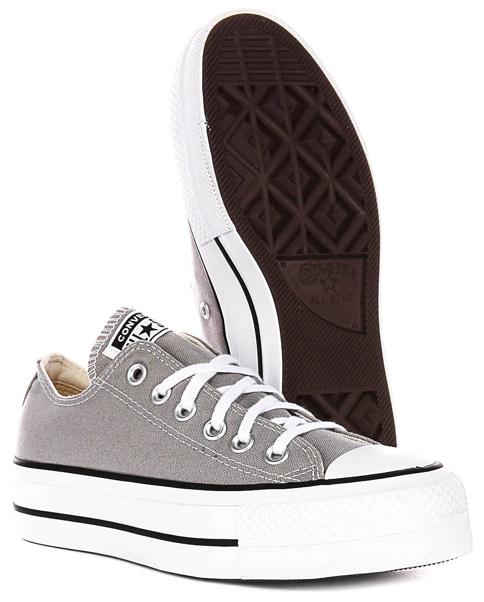Converse All Star A07573C Platform In Grey For Women Shoes Converse