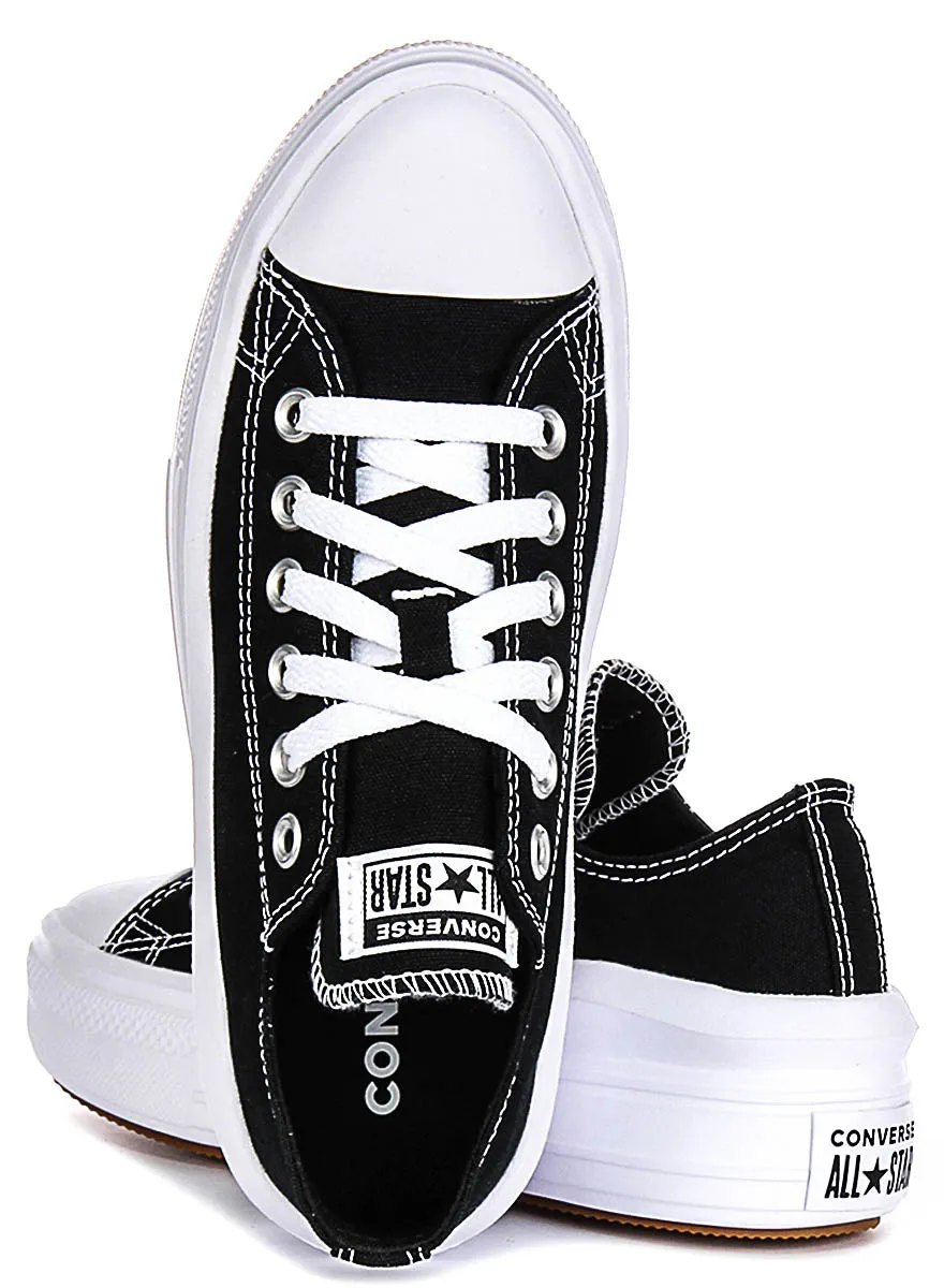 Converse All Star Move 570256C In Black White Platform Shoes Converse