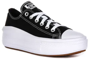Converse All Star Move 570256C In Black White Platform Shoes Converse