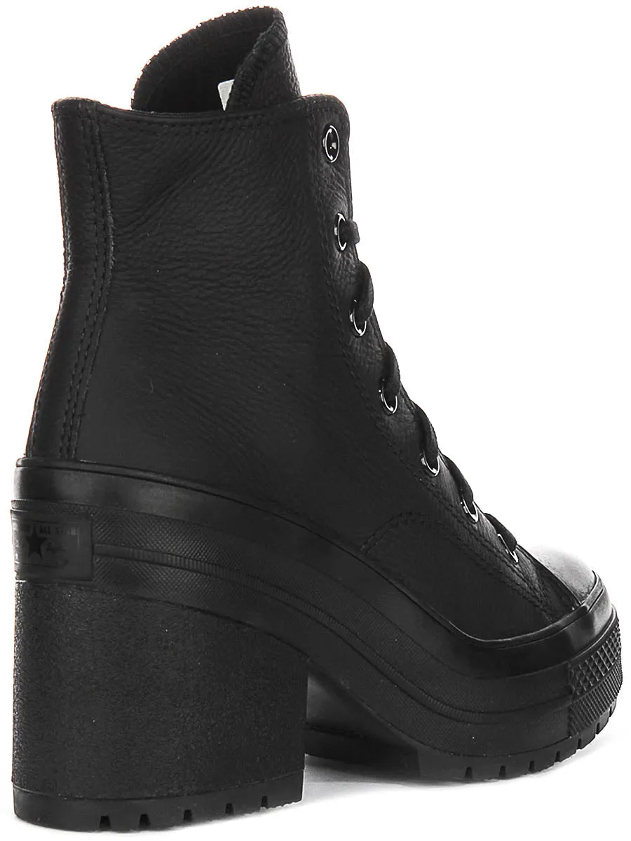 Converse Chuck 70 De Luxe A06145C In Black Leather Shoes Converse