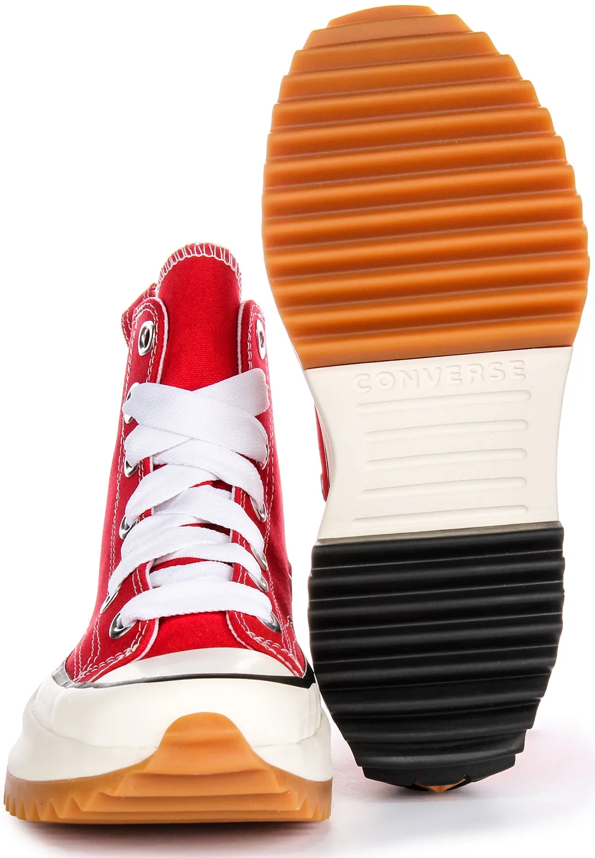 Converse Run Star Hike Sketch A10421C In Red White Shoes Converse