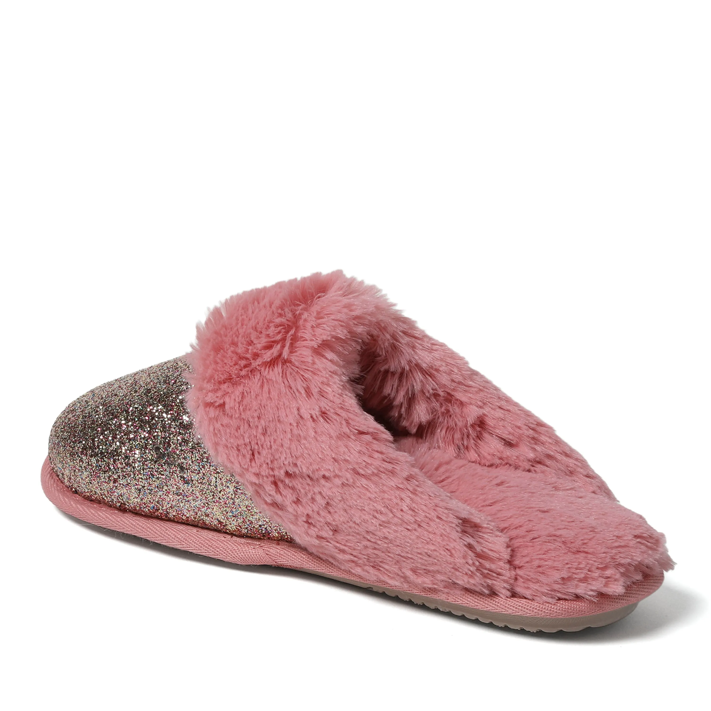 Cozyfoams Women's Glitter Scuff Slipper with Gift Bag