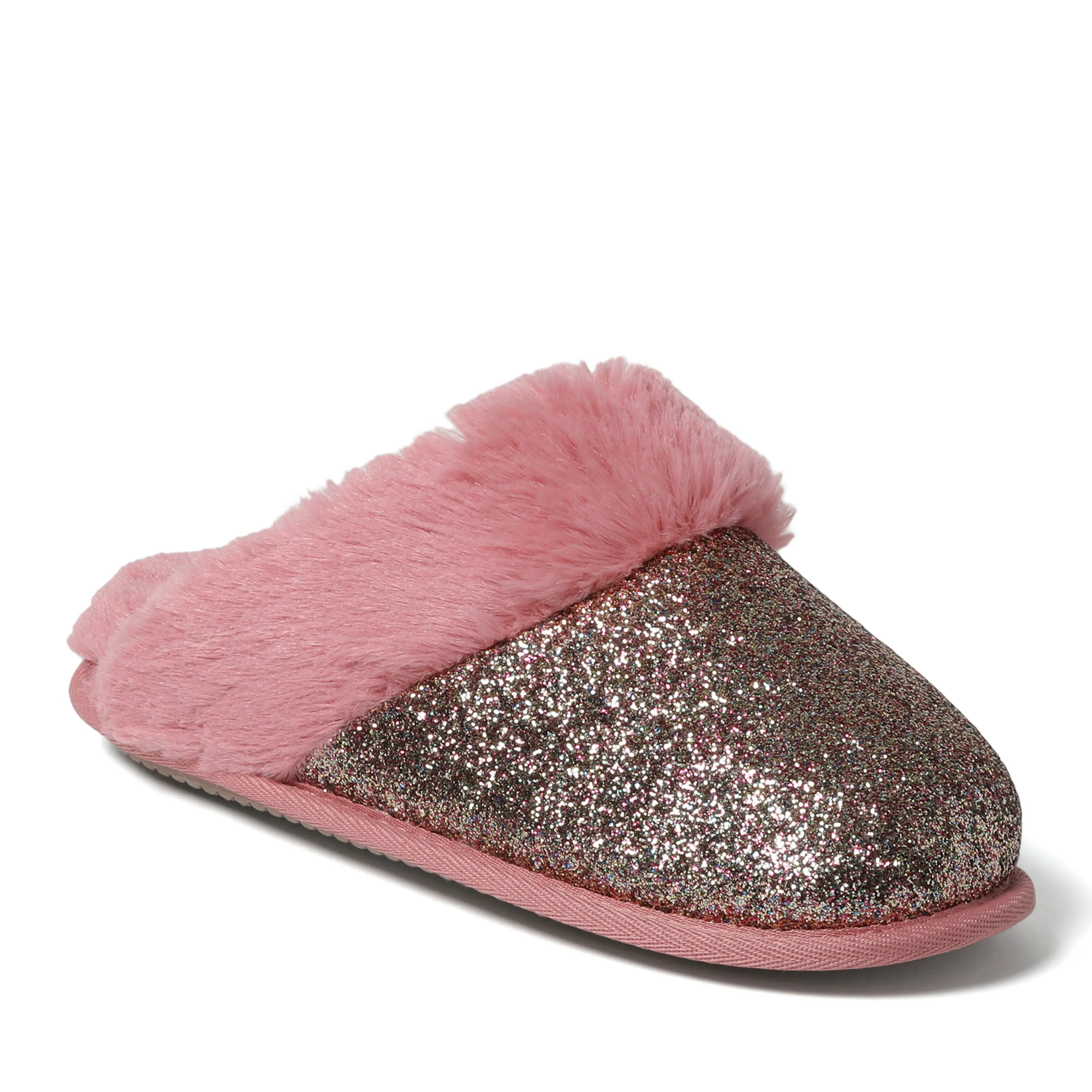 Cozyfoams Women's Glitter Scuff Slipper with Gift Bag