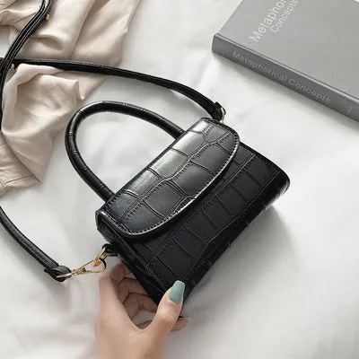 Crocodile Pattern Crossbody Bags For Women 2020 Small Chain Handbag Small Bag PU Leather Hand Bag Ladies Designer Evening Bags Fashion Nova Bags