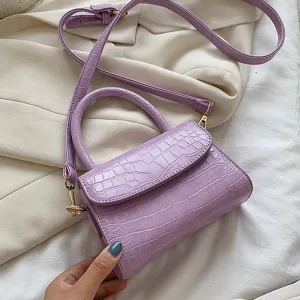 Crocodile Pattern Crossbody Bags For Women 2020 Small Chain Handbag Small Bag PU Leather Hand Bag Ladies Designer Evening Bags Fashion Nova Bags