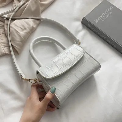 Crocodile Pattern Crossbody Bags For Women 2020 Small Chain Handbag Small Bag PU Leather Hand Bag Ladies Designer Evening Bags Fashion Nova Bags