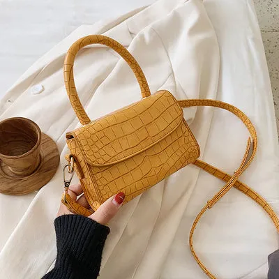 Crocodile Pattern Crossbody Bags For Women 2020 Small Chain Handbag Small Bag PU Leather Hand Bag Ladies Designer Evening Bags Fashion Nova Bags