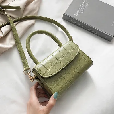 Crocodile Pattern Crossbody Bags For Women 2020 Small Chain Handbag Small Bag PU Leather Hand Bag Ladies Designer Evening Bags Fashion Nova Bags