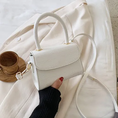 Crocodile Pattern Crossbody Bags For Women 2020 Small Chain Handbag Small Bag PU Leather Hand Bag Ladies Designer Evening Bags Fashion Nova Bags