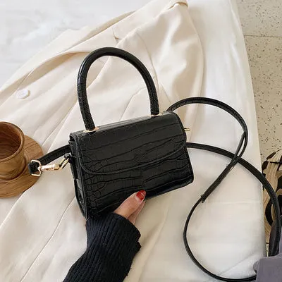 Crocodile Pattern Crossbody Bags For Women 2020 Small Chain Handbag Small Bag PU Leather Hand Bag Ladies Designer Evening Bags Fashion Nova Bags