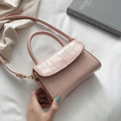 Crocodile Pattern Crossbody Bags For Women 2020 Small Chain Handbag Small Bag PU Leather Hand Bag Ladies Designer Evening Bags Fashion Nova Bags