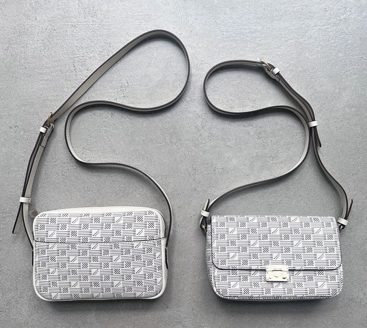 CROISETTE Crossbosy Calf, Milk Moreau Bags