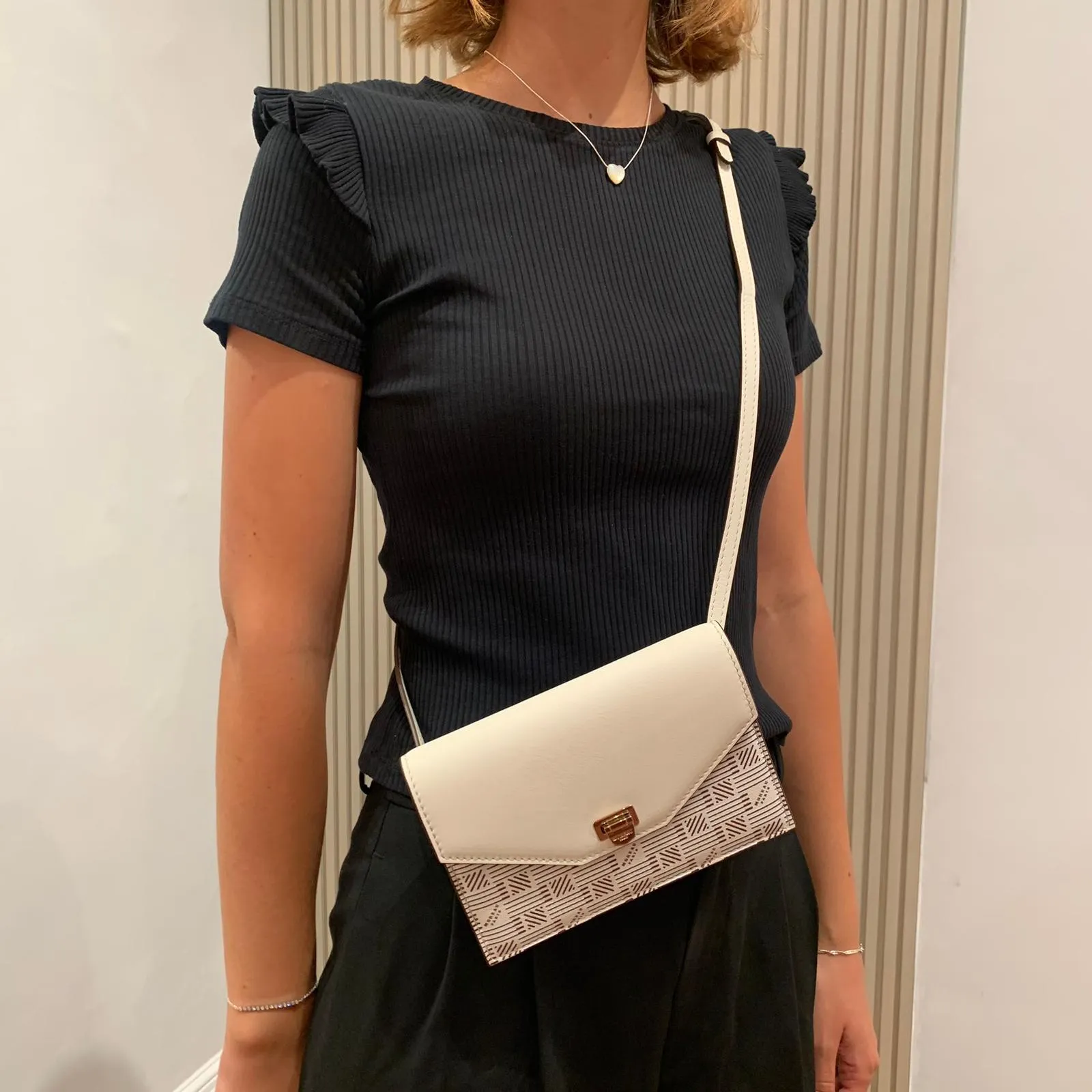 Crossbody Flap / Belt Bag Calf, Champagne Moreau Bags