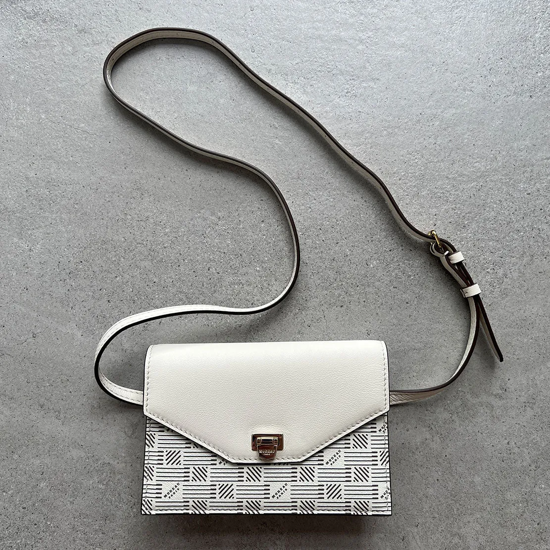 Crossbody Flap / Belt Bag Calf, Champagne Moreau Bags