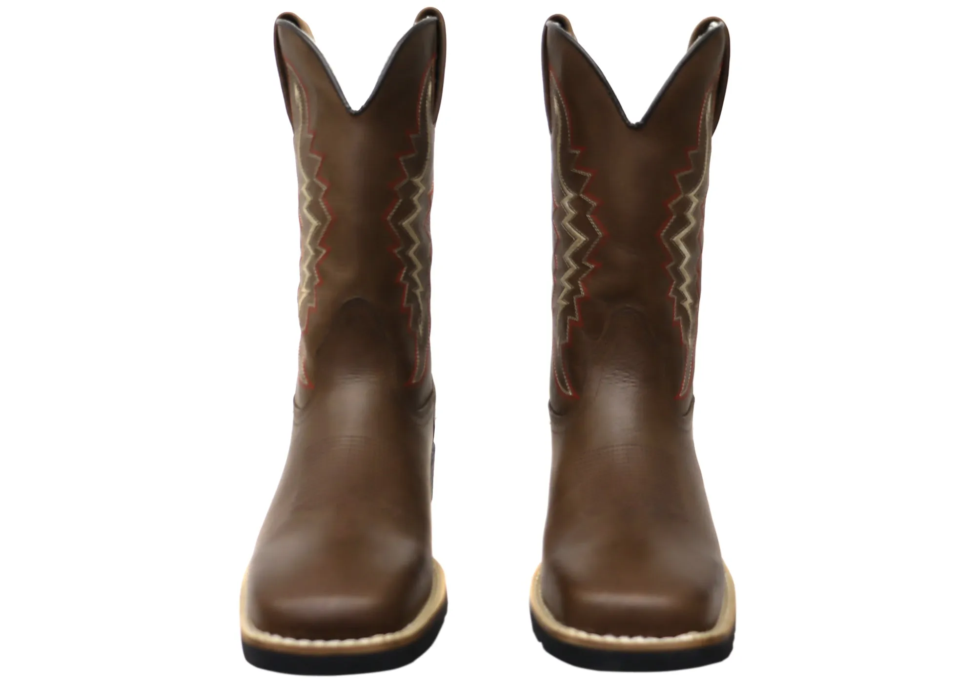 D Milton Meridan Mens Leather Comfortable Western Cowboy Boots D Milton Shoes