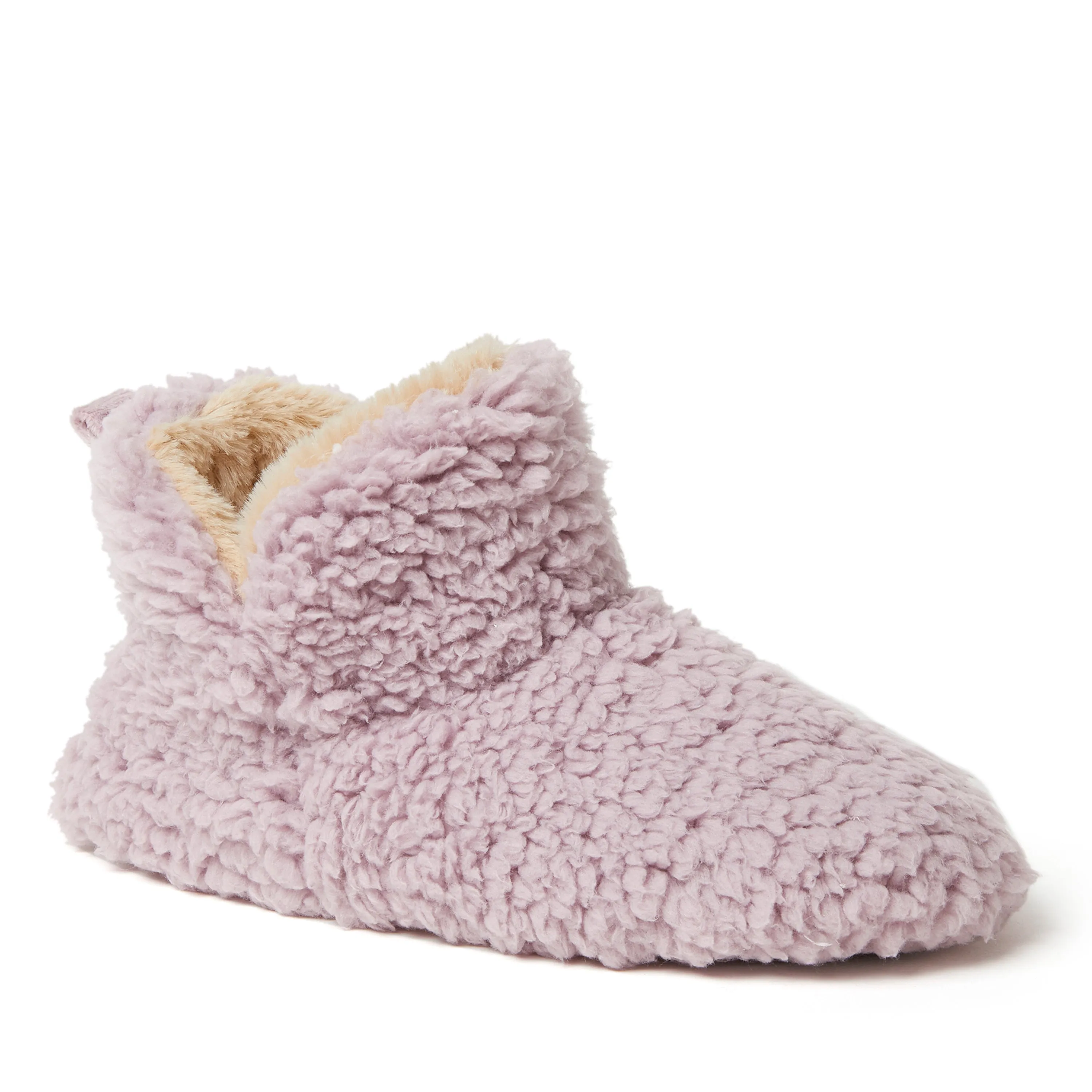 Dearfoams Womens Chelsea Shaggy Pile Bootie Slippers