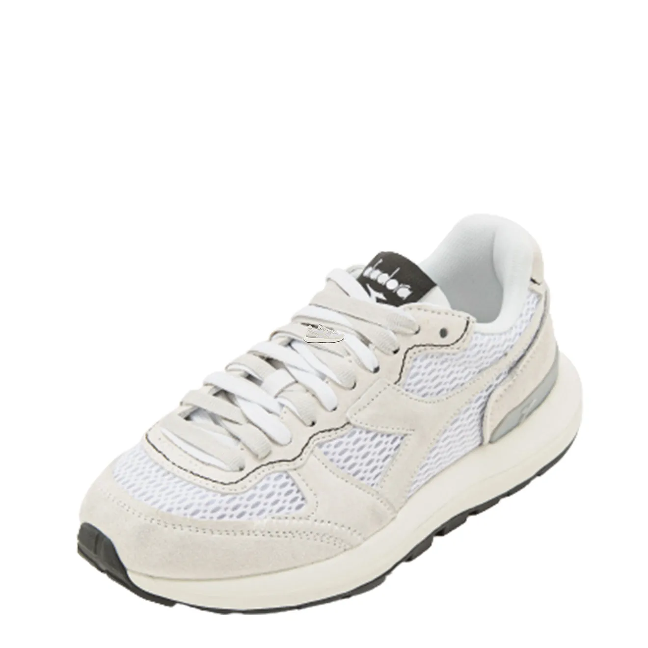 Diadora Women Kmaro 42 Suede Mesh Wax Trainers White / White / White