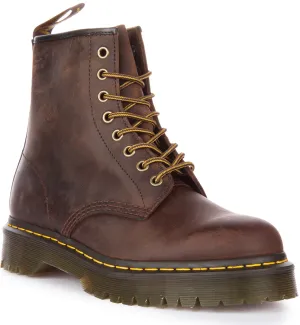 Dr Martens 1460 Bex In Dark Brown Greasy Leather Shoes Dr Martens