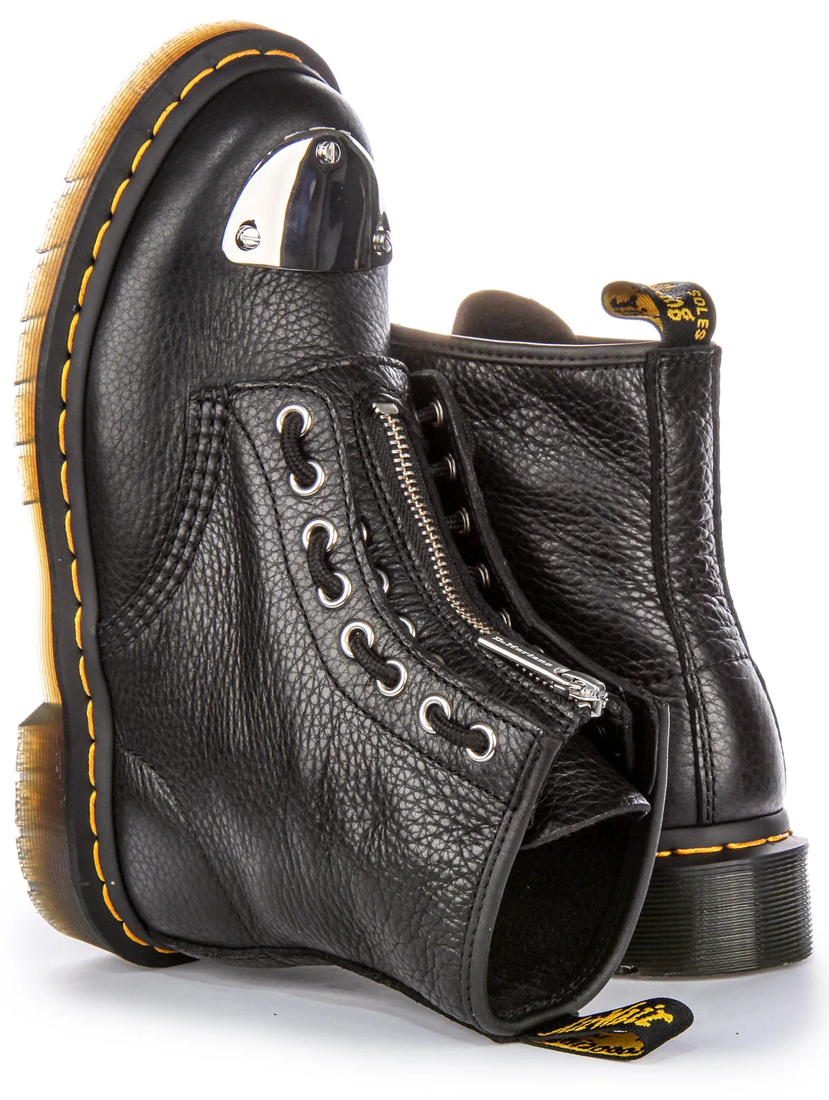 Dr Martens 1460 Metal Toe Plate In Black For Women Shoes Dr Martens
