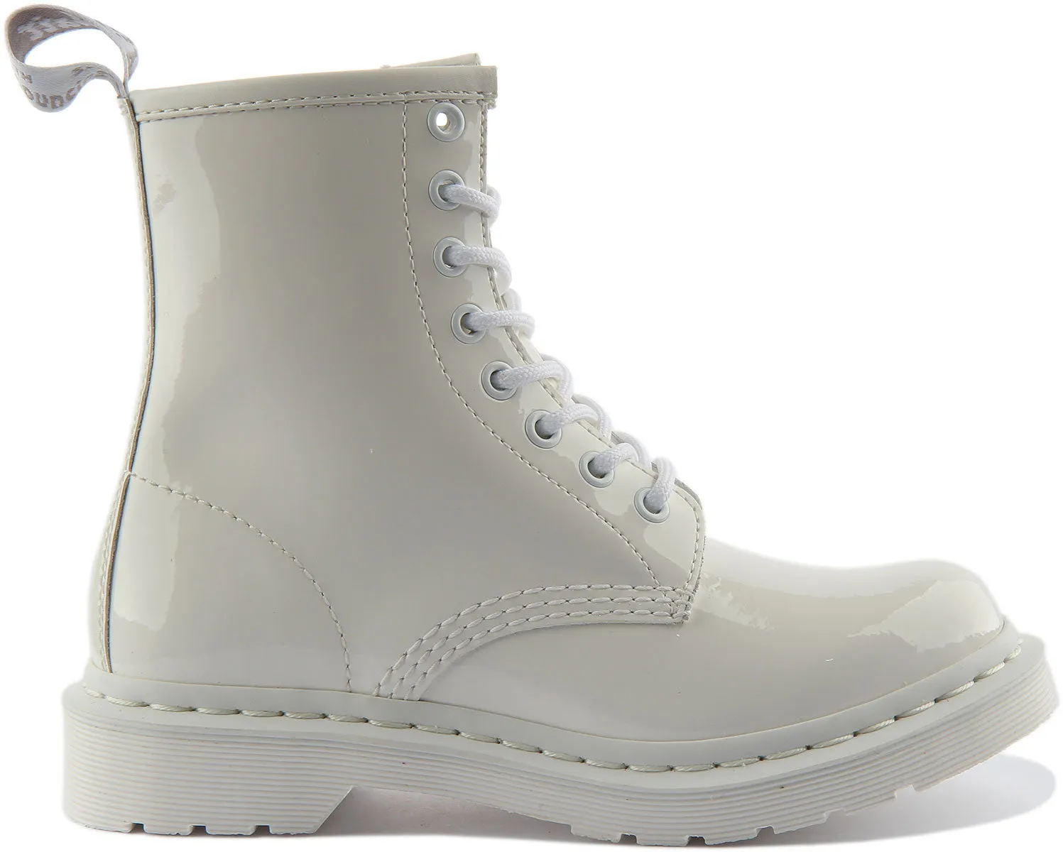 Dr Martens 1460 Mono In White Patent For Women Shoes Dr Martens