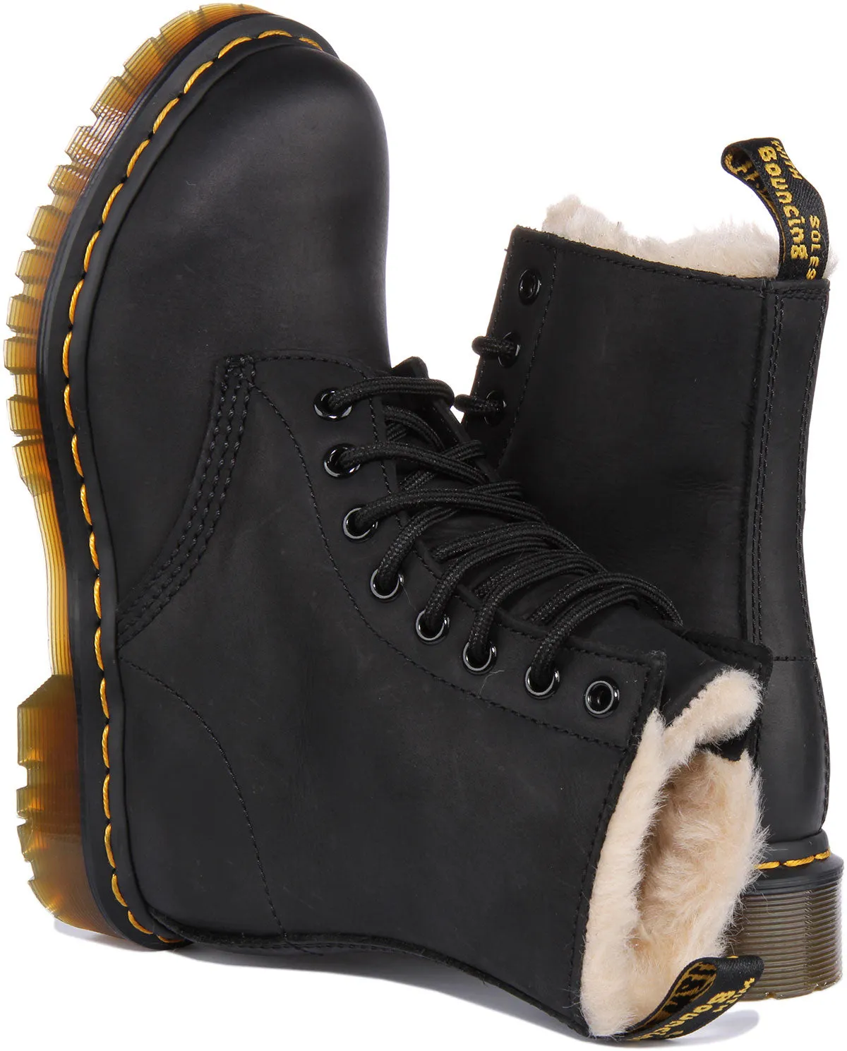 Dr Martens 1460 Serena In Black For Women Shoes Dr Martens