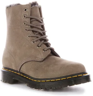 Dr Martens 1460 Serena In Grey For Women Shoes Dr Martens