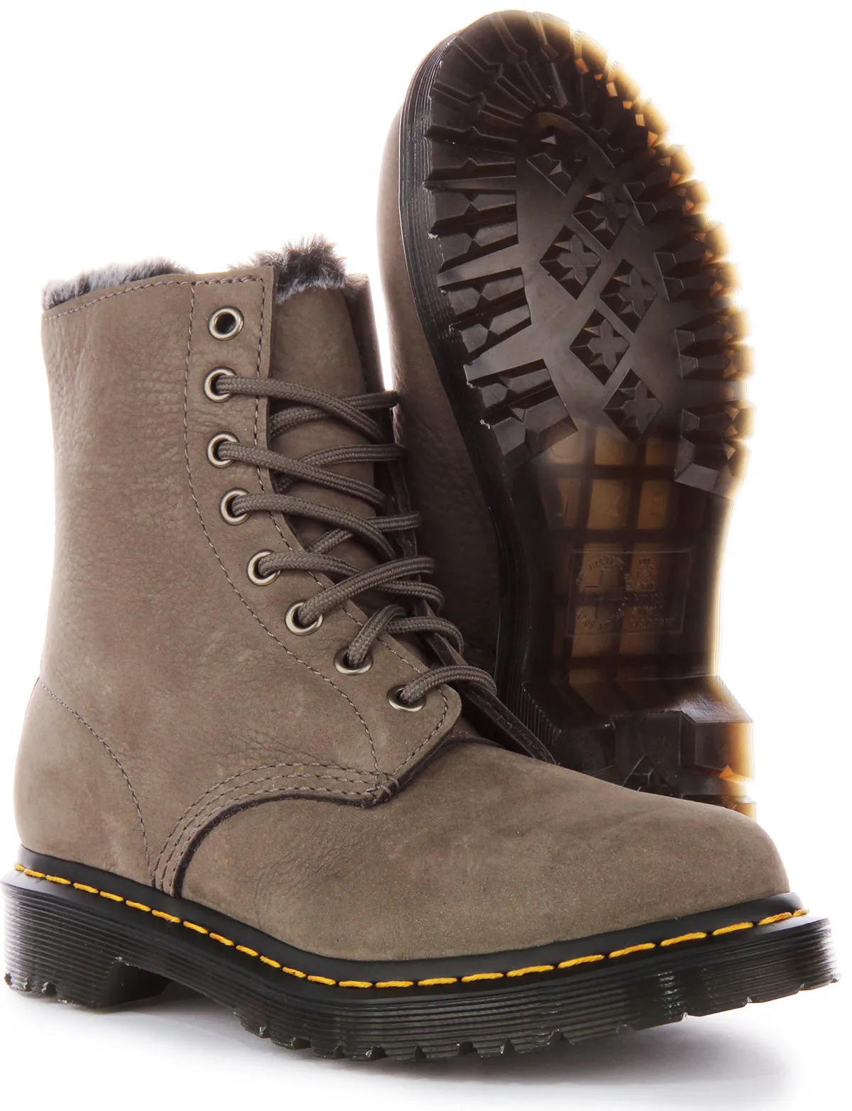 Dr Martens 1460 Serena In Grey For Women Shoes Dr Martens