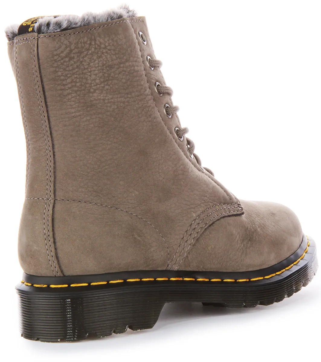Dr Martens 1460 Serena In Grey For Women Shoes Dr Martens