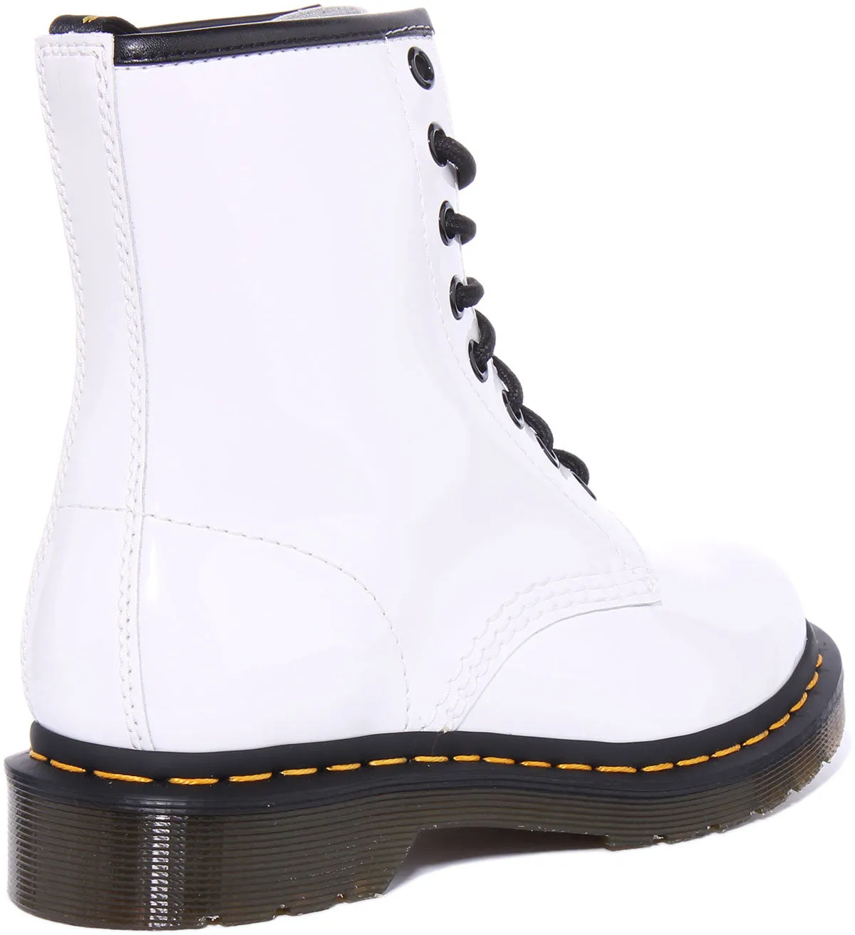 Dr Martens 1460 W In White Patent For Women Shoes Dr Martens