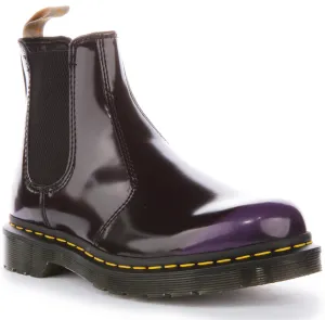 Dr Martens Vegan 2976 In Black Purple Shoes Dr Martens
