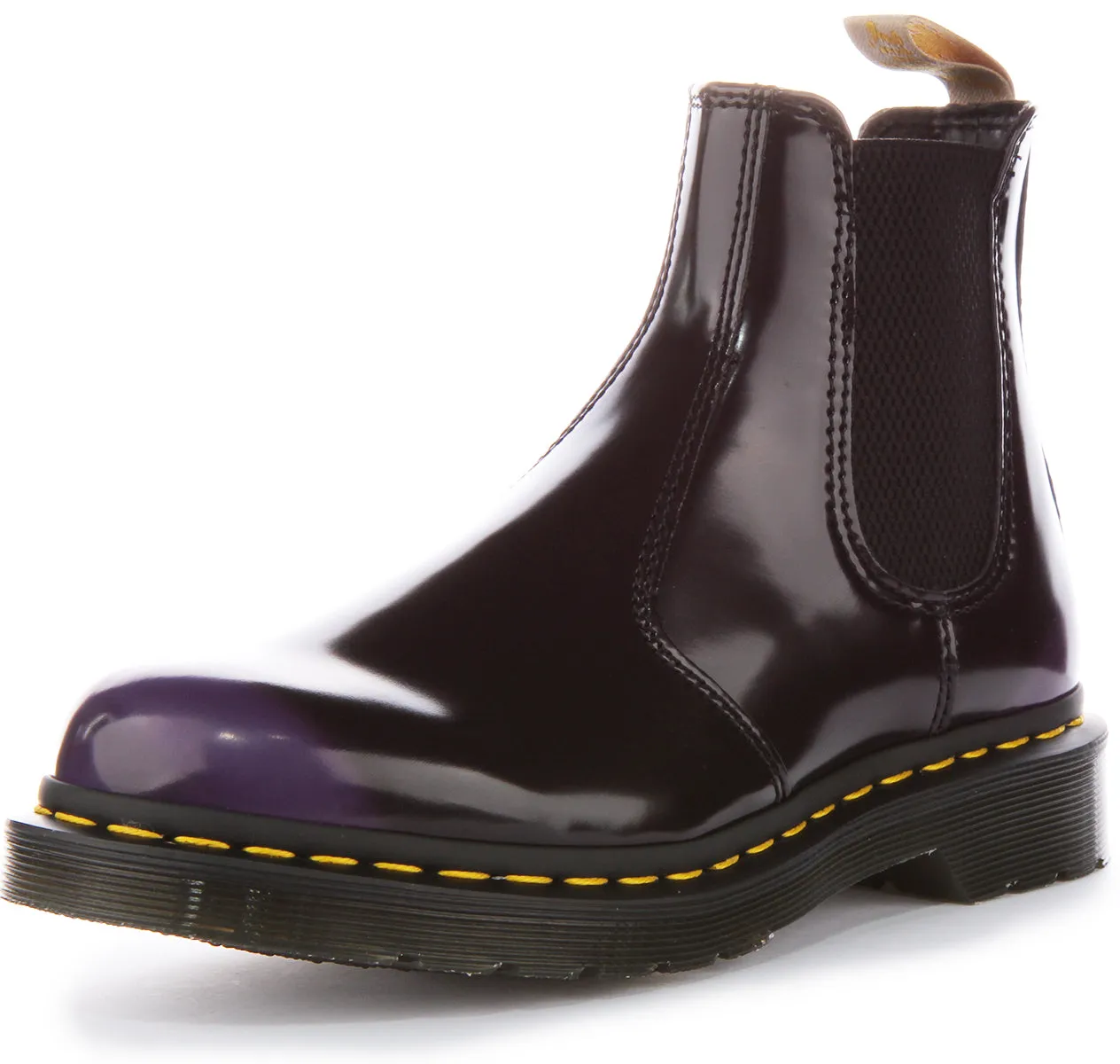 Dr Martens Vegan 2976 In Black Purple Shoes Dr Martens