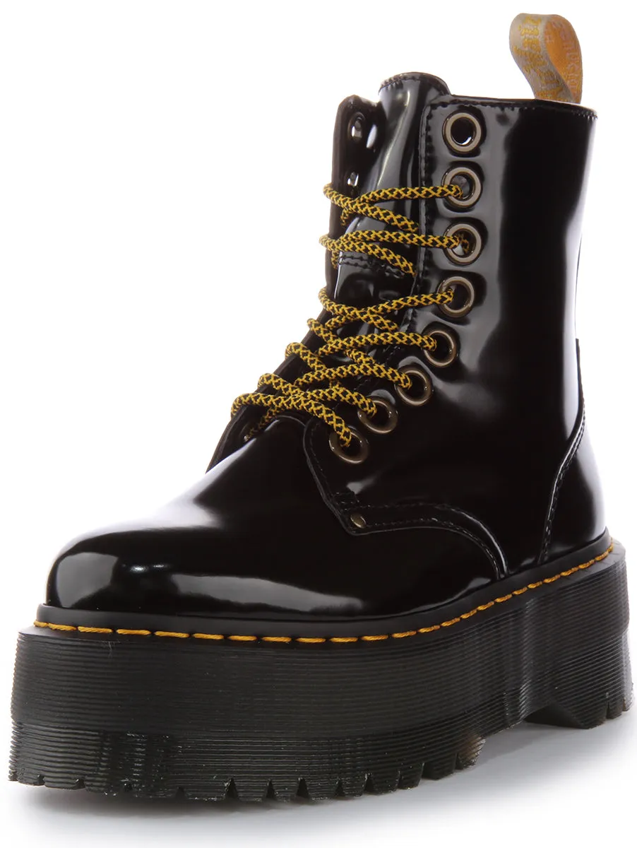 Dr Martens Vegan Jadon Max In Black For Women Shoes Dr Martens