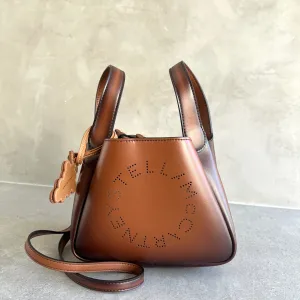 Dumpling Logo Aged Shoulder Bag, Brandy Bags_Stella Mccartney_Bags