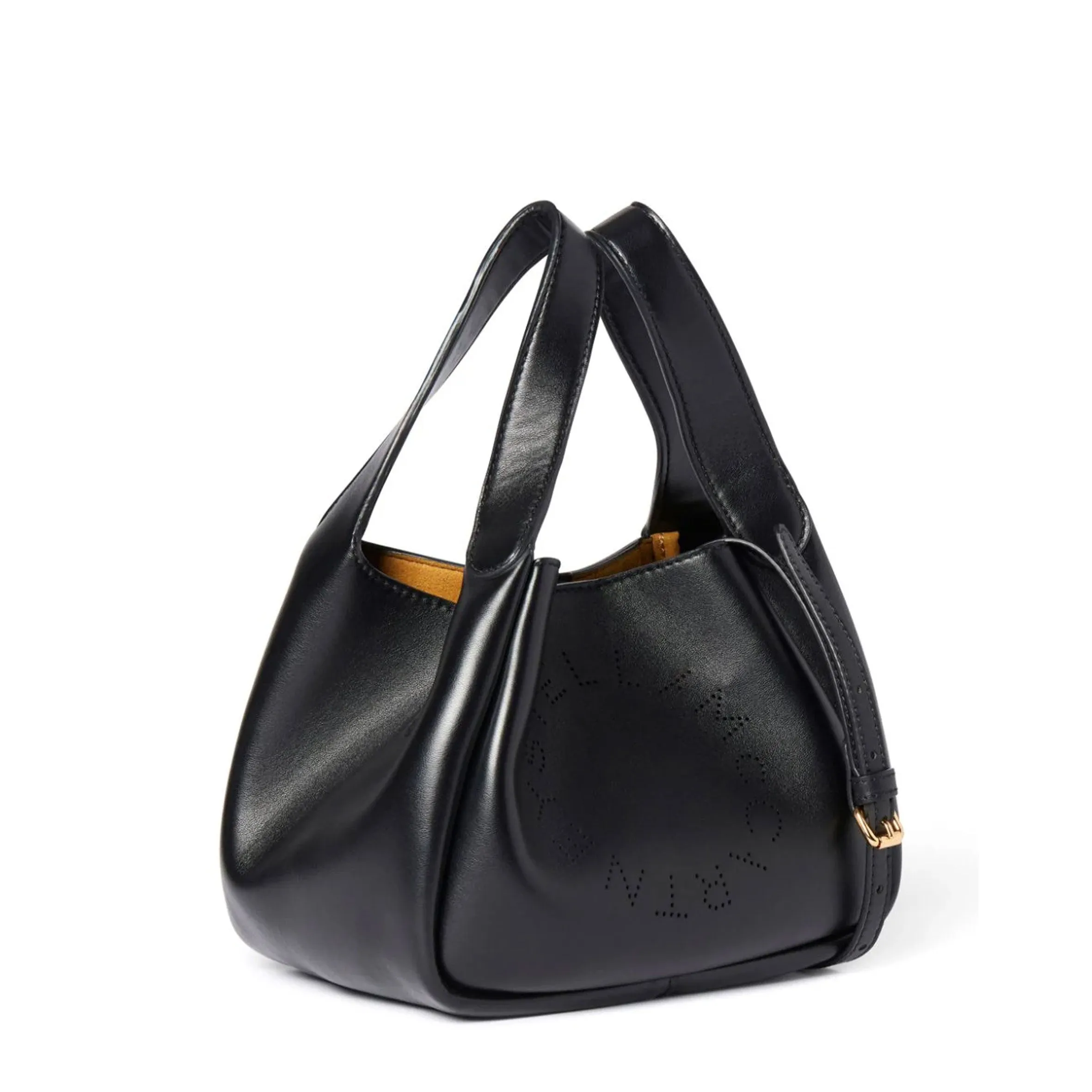 Dumpling Logo Shoulder Bag, Black Bags_Stella Mccartney_Bags