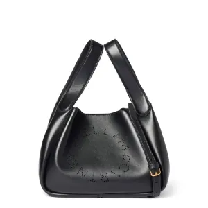 Dumpling Logo Shoulder Bag, Black Bags_Stella Mccartney_Bags